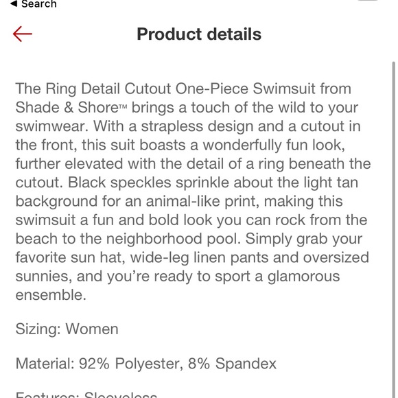 Animal Print Cut Out Ring Detail One Piece BQ8 - Picture 4 of 8